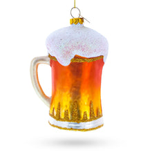 Load image into Gallery viewer, Frothy Beer Stein Glass Christmas Ornament