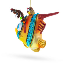 Load image into Gallery viewer, Coral Fish Glass Christmas Ornament