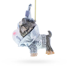 Load image into Gallery viewer, Schnauzer Glass Christmas Ornament