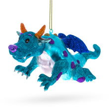 Load image into Gallery viewer, Flying Dragon Glass Christmas Ornament
