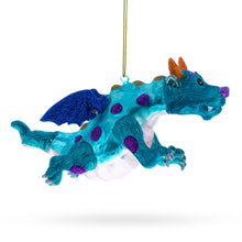 Load image into Gallery viewer, Flying Dragon Glass Christmas Ornament