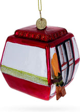 Load image into Gallery viewer, Ski Gondola Cable Car Glass Christmas Ornament