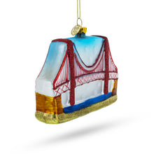 Load image into Gallery viewer, Golden Gate Bridge, San Francisco, California Glass Christmas Ornament