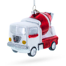Load image into Gallery viewer, Concrete Mixer Glass Christmas Ornament
