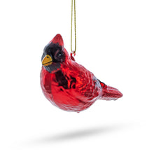 Load image into Gallery viewer, Red Cardinal Glass Christmas Ornament