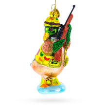 Load image into Gallery viewer, Duck the Hunter Glass Christmas Ornament