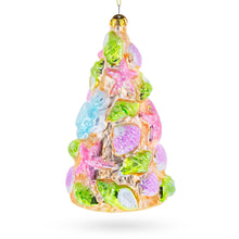 Load image into Gallery viewer, Seashell Christmas Tree Glass Ornament