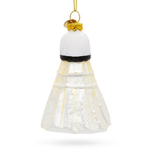 Load image into Gallery viewer, Badminton Shuttlecock Birdie Glass Christmas Ornament