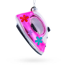 Load image into Gallery viewer, Pink Iron Glass Christmas Ornament