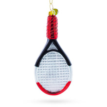 Load image into Gallery viewer, Tennis Racket Glass Christmas Ornament