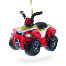 Load image into Gallery viewer, Adventurous ATV Off-road Glass Christmas Ornament