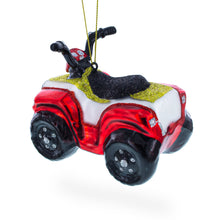 Load image into Gallery viewer, Adventurous ATV Off-road Glass Christmas Ornament