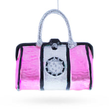 Load image into Gallery viewer, Pink Handbag Glass Christmas Ornament
