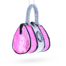 Load image into Gallery viewer, Pink Handbag Glass Christmas Ornament