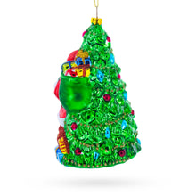 Load image into Gallery viewer, Santa’s Toyland Under the Tree Glass Christmas Ornament