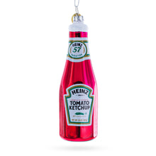 Load image into Gallery viewer, Ketchup Bottle Glass Christmas Ornament