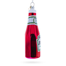 Load image into Gallery viewer, Ketchup Bottle Glass Christmas Ornament