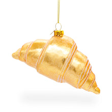 Load image into Gallery viewer, Croissant Glass Christmas Ornament