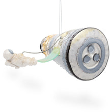 Load image into Gallery viewer, Mars Space Shuttle Glass Christmas Ornament
