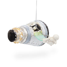 Load image into Gallery viewer, Mars Space Shuttle Glass Christmas Ornament