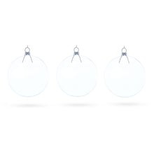 Load image into Gallery viewer, Flat Disc Clear Glass Christmas Ornament