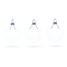 Load image into Gallery viewer, Set of 3 Clear Glass Ball Ornament 2.5