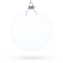Load image into Gallery viewer, Large Clear Glass Ball Christmas Ornament 4.6 Inches