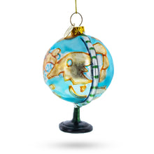 Load image into Gallery viewer, World Sphere Globe Glass Christmas Ornament