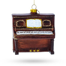 Load image into Gallery viewer, Vintage Upright Piano Glass Christmas Ornament