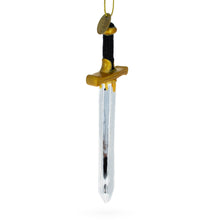 Load image into Gallery viewer, Shiny Sword Glass Christmas Ornament