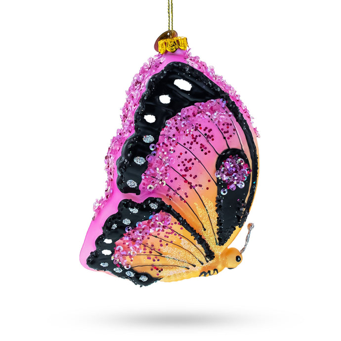 Butterfly Glass Christmas Ornament