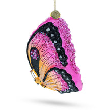 Load image into Gallery viewer, Butterfly Glass Christmas Ornament