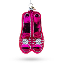 Load image into Gallery viewer, Chic Pink High Heels Glass Christmas Ornament