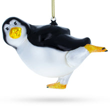 Load image into Gallery viewer, Penguin Dancer Glass Christmas Ornament
