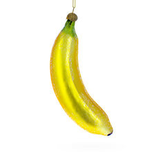 Load image into Gallery viewer, Banana Glass Christmas Ornament 5.7 Inches