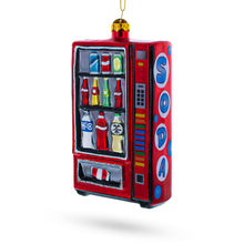 Load image into Gallery viewer, Soda Vending Machine Glass Christmas Ornament