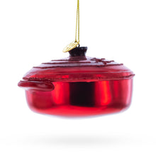 Load image into Gallery viewer, Cooking Red Pot Glass Christmas Ornament
