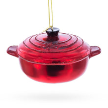 Load image into Gallery viewer, Cooking Red Pot Glass Christmas Ornament