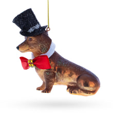 Load image into Gallery viewer, Basset Hound Glass Christmas Ornament