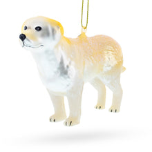 Load image into Gallery viewer, Golden Labrador Retriever in Glitter Christmas Ornament