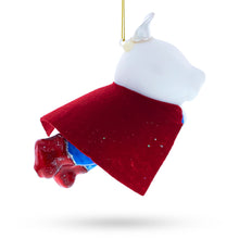 Load image into Gallery viewer, Super Dog Hero Glass Christmas Ornament
