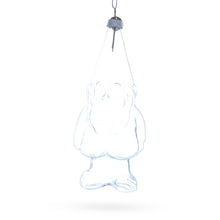 Load image into Gallery viewer, Enchanted Gnome Clear Glass Christmas Ornament