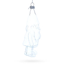 Load image into Gallery viewer, Enchanted Gnome Clear Glass Christmas Ornament