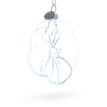Load image into Gallery viewer, Flower-Shaped Clear Glass Christmas Ornament