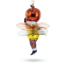 Load image into Gallery viewer, Adorable Little Bee Glass Christmas Ornament