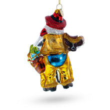 Load image into Gallery viewer, Wild West Santa Glass Christmas Ornament