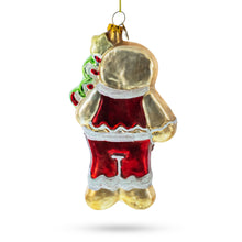 Load image into Gallery viewer, Gingerbread with Christmas Tree Glass Ornament