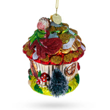 Load image into Gallery viewer, Fairy House Nestled in a Woodland Glade Glass Christmas Ornament