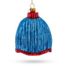 Load image into Gallery viewer, Sweater with Santa with Sleigh Glass Christmas Ornament
