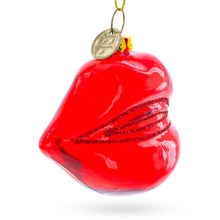 Load image into Gallery viewer, Red Lips Glass Christmas Ornament